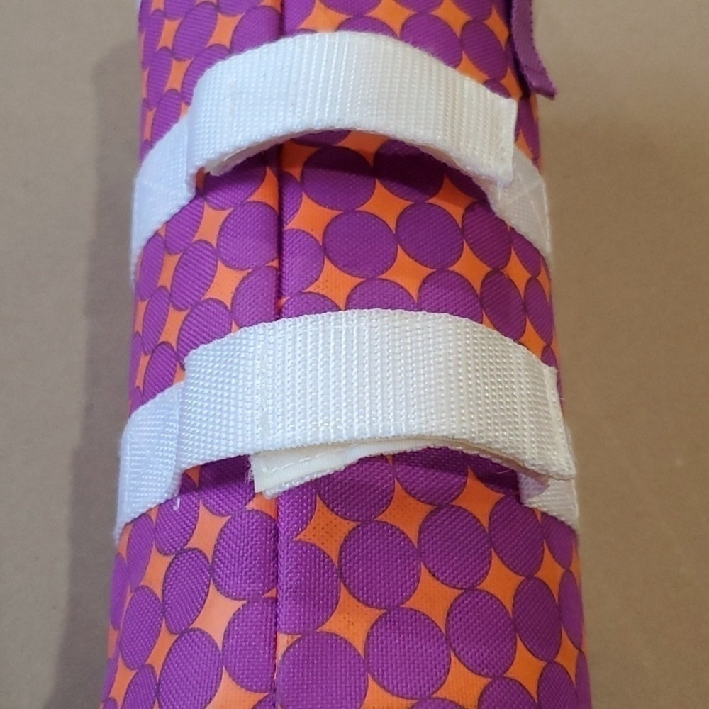 Schwinn cycling Bike Bag purple & orange tube shape with Kitty - Picture 5 of 11